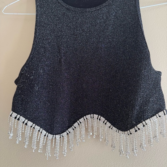 Zara Rhinestone Tank Top - Picture 2 of 5